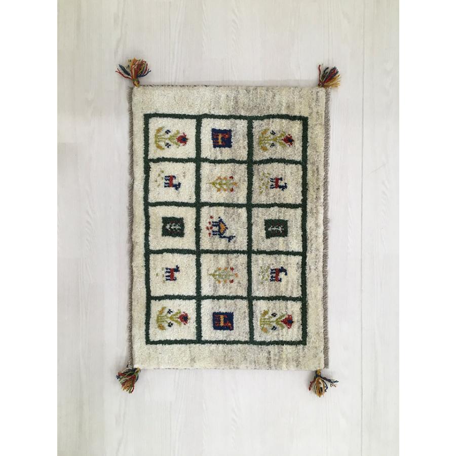 ギャッベ 玄関マット 約58.5×87.5cm 00341】GABBEH・ギャッペ(ギャべ