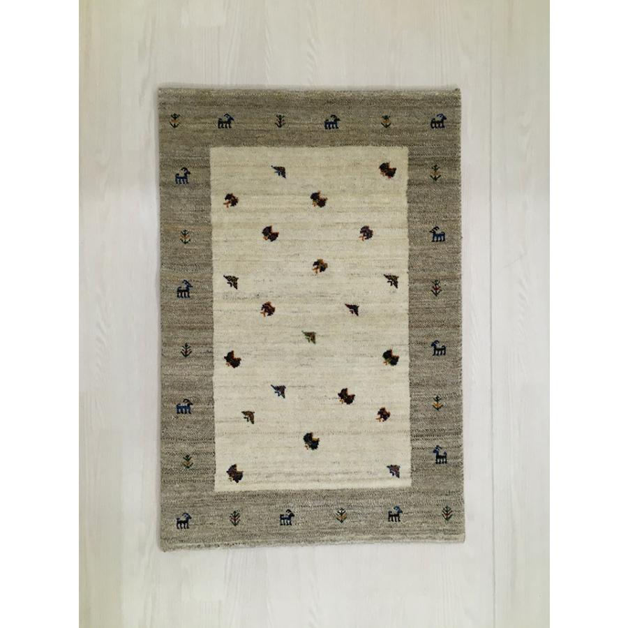 うーーる ギャッベ 玄関マット 約64.5×99cm 277905】GABBEH・ギャッペ(ギャべ