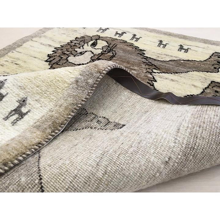 ギャッベラグ 約79×145cm ライオンと羊(10643)】GABBEH・ギャッペ(ギャ