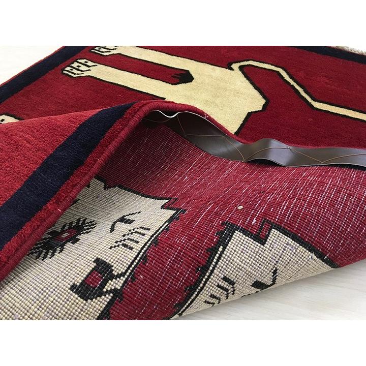 イラン製ペイズリー柄ラグ