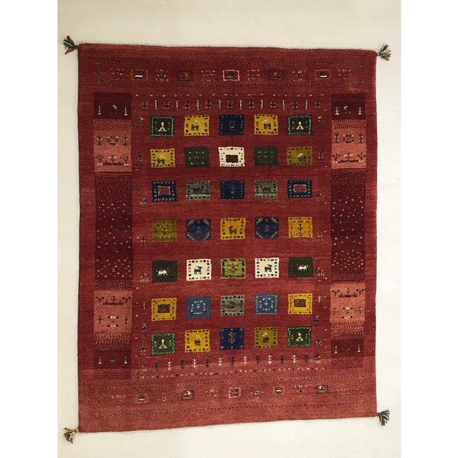 ギャッベラグ 約155×194cm 12044】GABBEH・ギャッペ(ギャべ)・イラン製