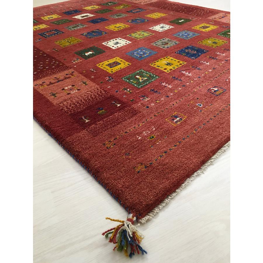 ギャッベラグ 約155×194cm 12044】GABBEH・ギャッペ(ギャべ)・イラン製