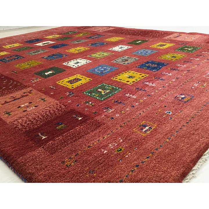 199x142cm(134）ギャッベ絨毯 グラムスタイル ギャベ ギャッベ ラグ 絨毯 1.5畳 手織り ギャベ絨毯