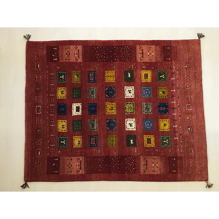 ギャッベラグ 約155×194cm 12044】GABBEH・ギャッペ(ギャべ)・イラン製