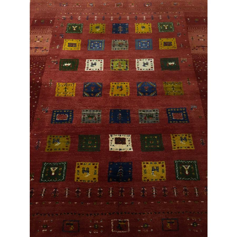 ギャッベラグ 約155×194cm 12044】GABBEH・ギャッペ(ギャべ)・イラン製