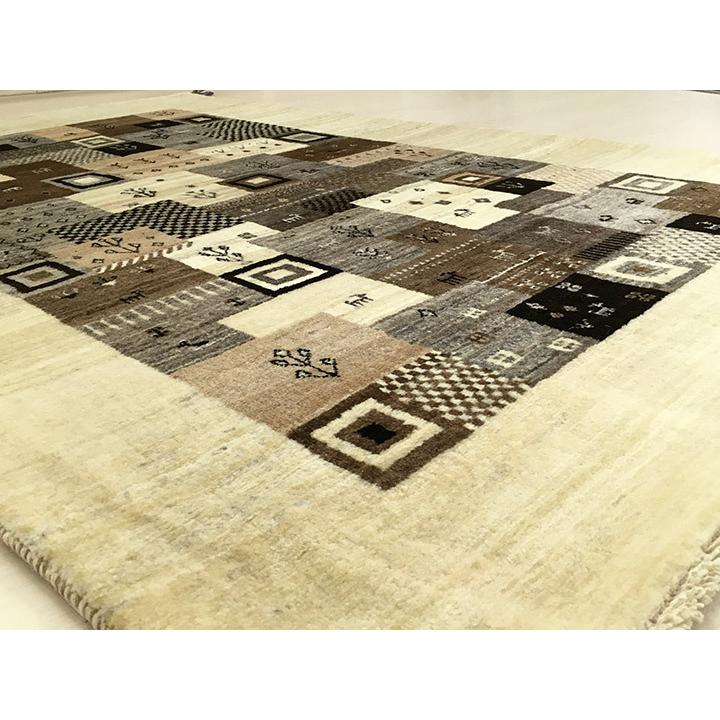 ギャべ　ギャッベ　ラグ　カーペット　絨毯 ギャッベラグ 約120×182cm Maze~迷路~】GABBEH・ギャッペ(ギャべ