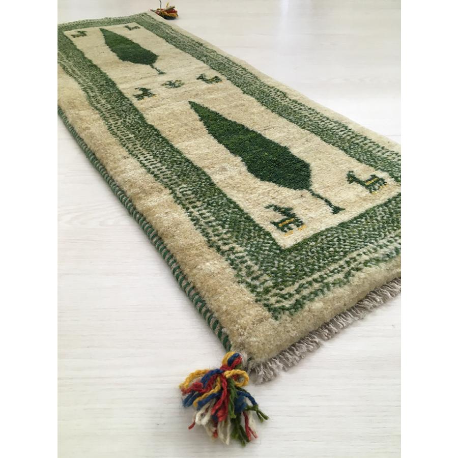 ギャッベ ランナー 約43×115cm 7383】GABBEH ギャッベ(ギャベ ギャッベ ランナー 約43×115cm 7383】GABBEH ギャッベ(ギャベ