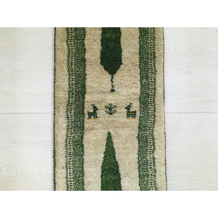 ギャッベ ランナー 約43×115cm 7383】GABBEH ギャッベ(ギャベ ギャッベ ランナー 約43×115cm 7383】GABBEH ギャッベ(ギャベ