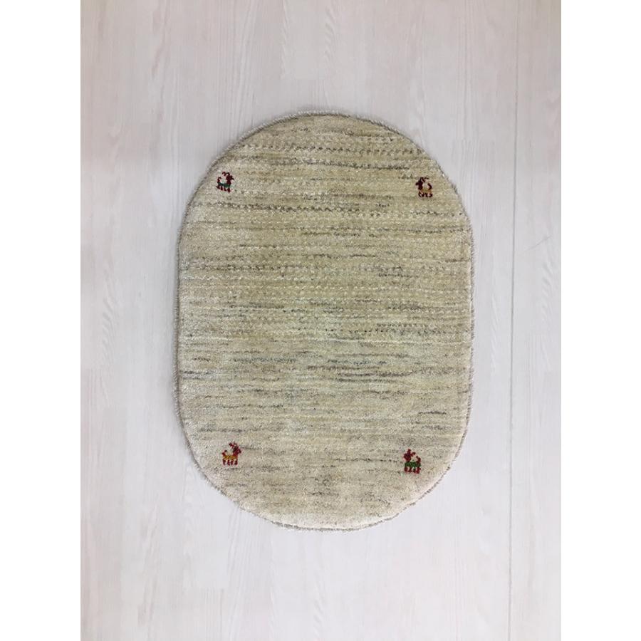 ギャッベ オーバル 玄関マット 約60×84cm 10850】GABBEH・ギャッペ
