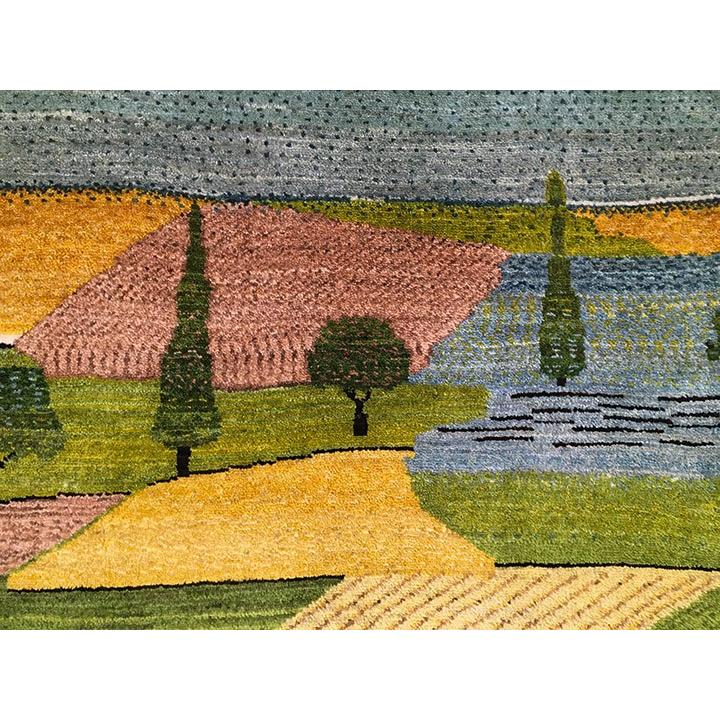 ギャッベ 玄関マット 約64×90cm 実り静かな夏畑2(44022)】GABBEH