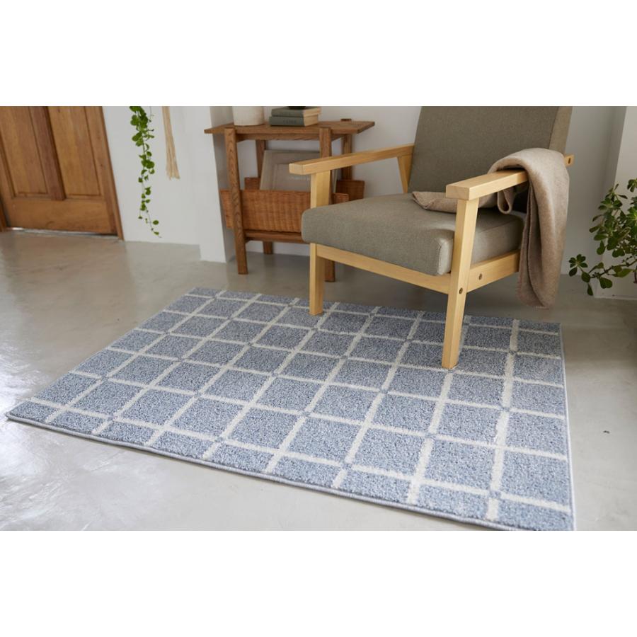 ラグ 160×230cm 洗濯OK 防ダニ　カーペット アクセントラグ 90×130 オセロ】防ダニ加工・遊び毛防止・ホット