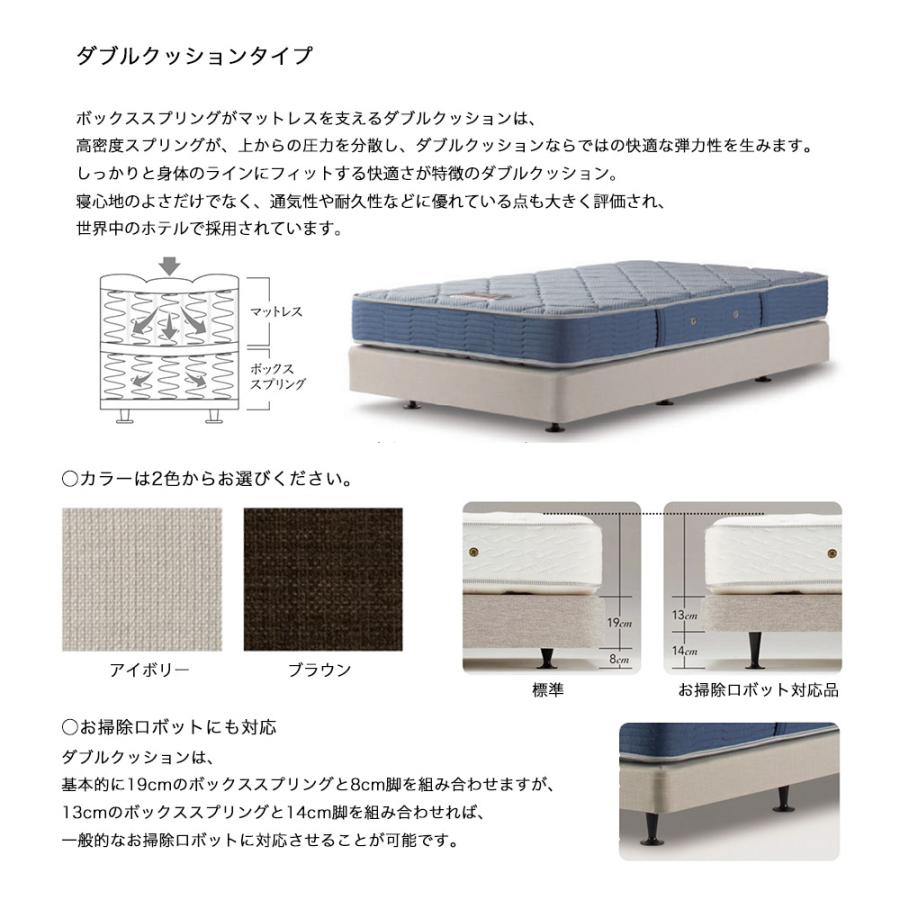 ベッドフレーム ボックス2 抽出し付き(引出付) ダブル(D)】シモンズ