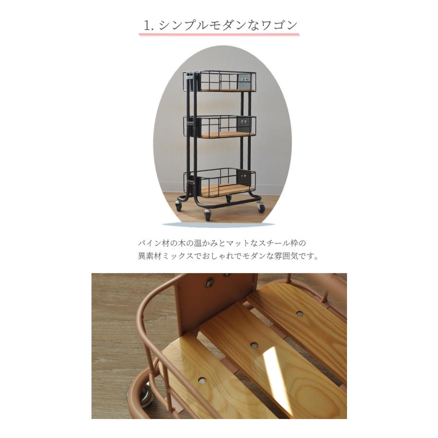 ワゴン キャスター付き 収納 ラック スチールラック キッチン