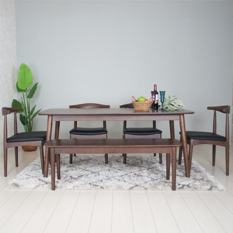 ダイニングテーブル 木製6人掛け165cm ダイニングテーブルセット 6人用 テーブル 165cm 天然木 おしゃれ 北欧