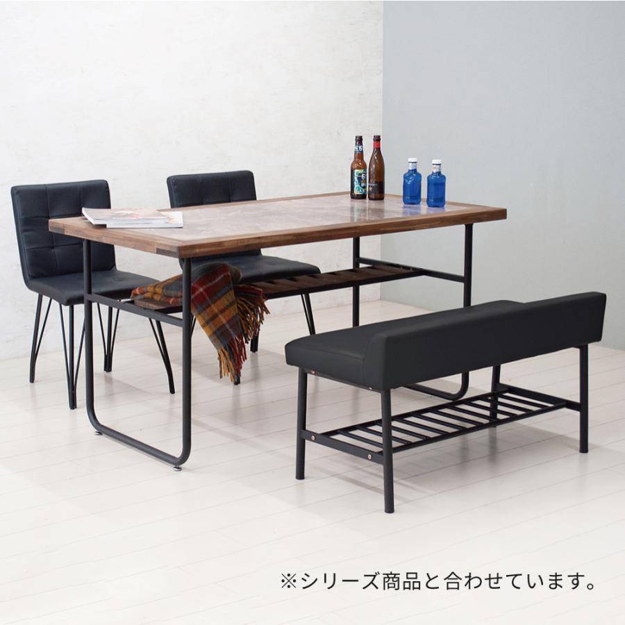 ダイニングベンチ ベンチ スツール クッション ラック付き ダイニングベンチ ベンチ スツール クッション ラック付き