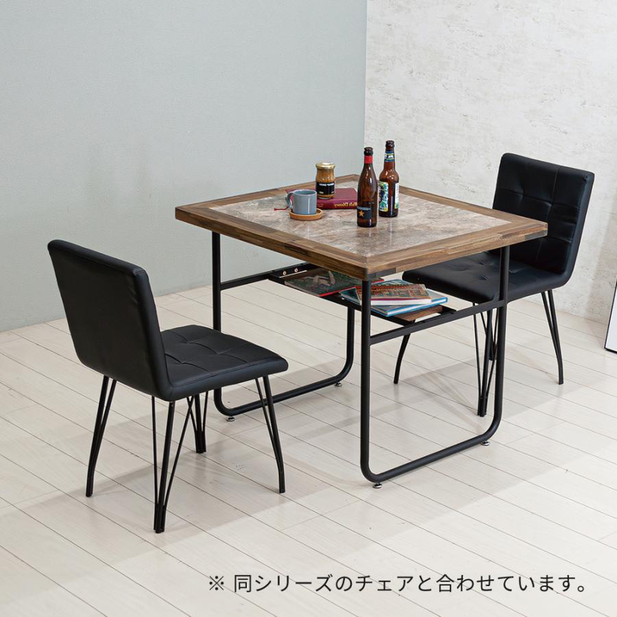 ダイニングテーブル 2人掛け 幅85 テーブル単品 おしゃれ 大理石風