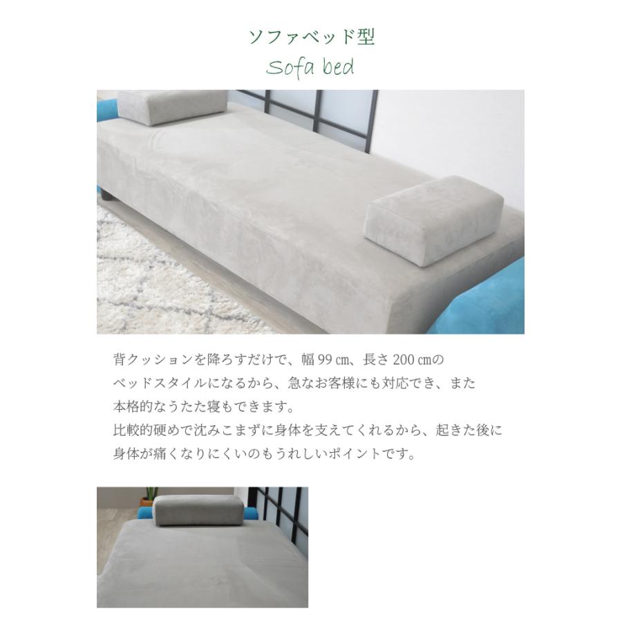 ソファー ソファ カウチソファ2人掛け ソファベッド : オレンジ