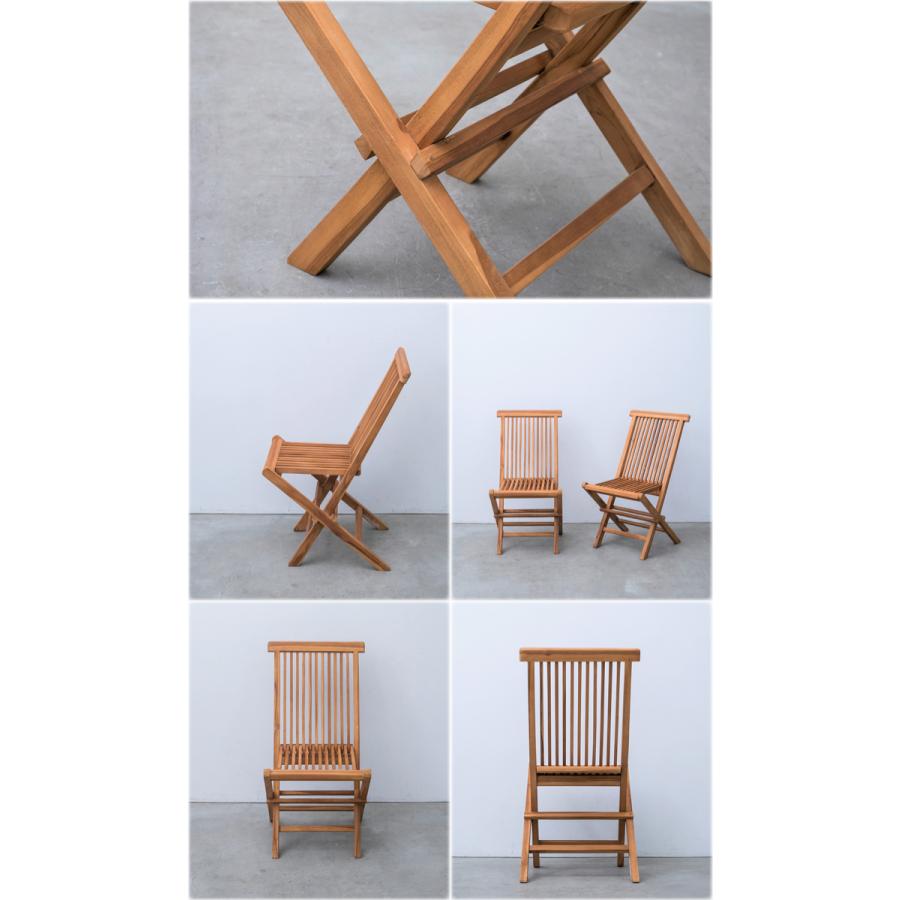 デッキチェア 2脚 折りたたみ 木製 ウッド キャンプ チェア ガーデン