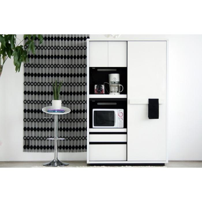 キッチンボード 収納棚 レンジ台 キッチンカウンター 白 シンプル 完成品 国産