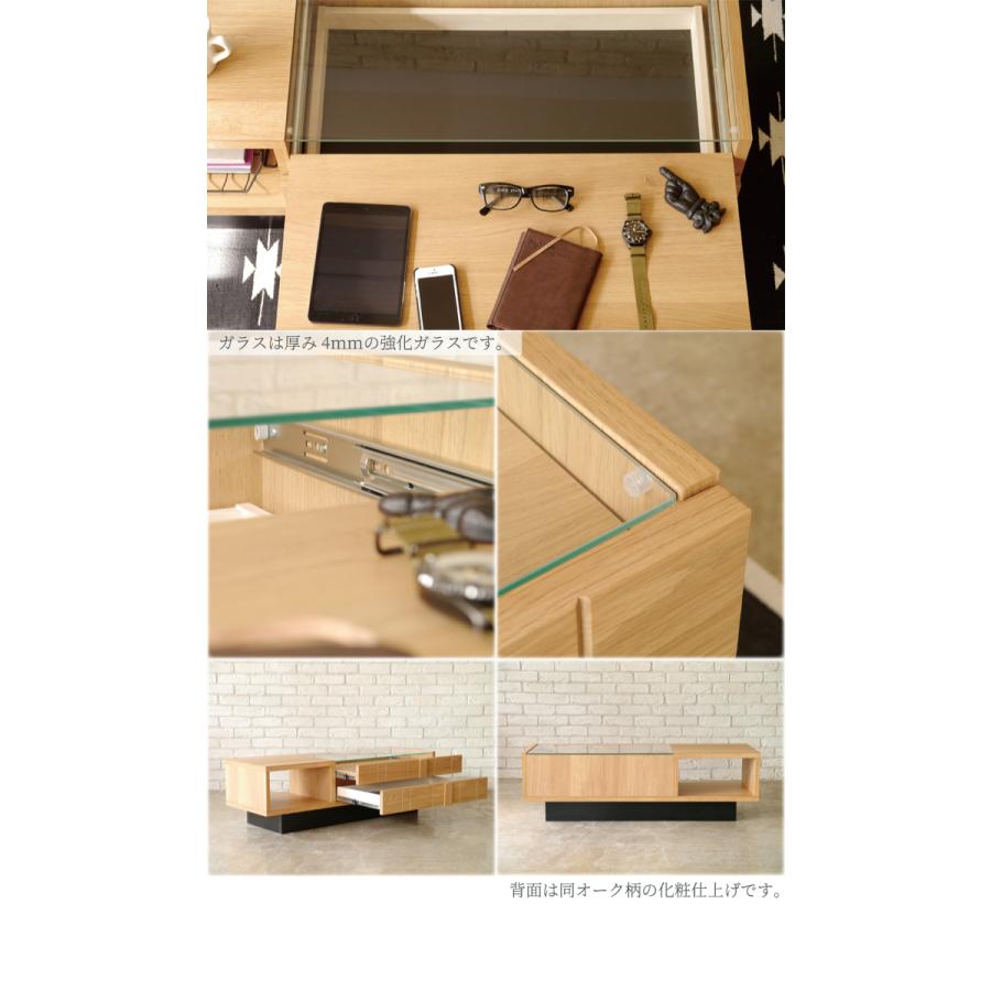 リビングテーブル ガラス ローテーブル ガラステーブル ディスプレイ