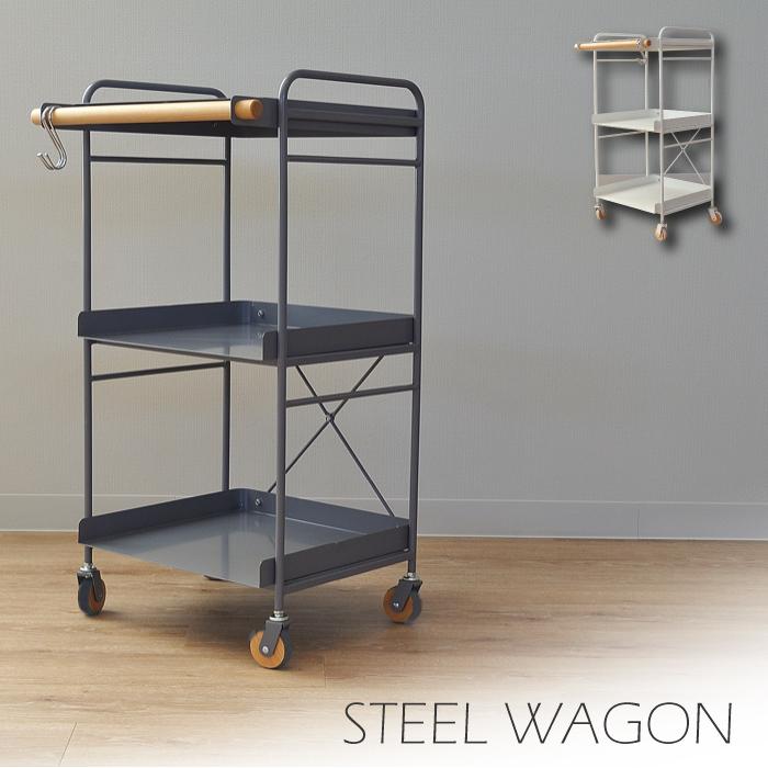 キッチンワゴン キャスター付き 2段 スチール 天然木 フック レンジ台 収納 北欧 おしゃれ リビング家具 Pkoe 104 家具インテリア ピアット 通販 Yahoo ショッピング