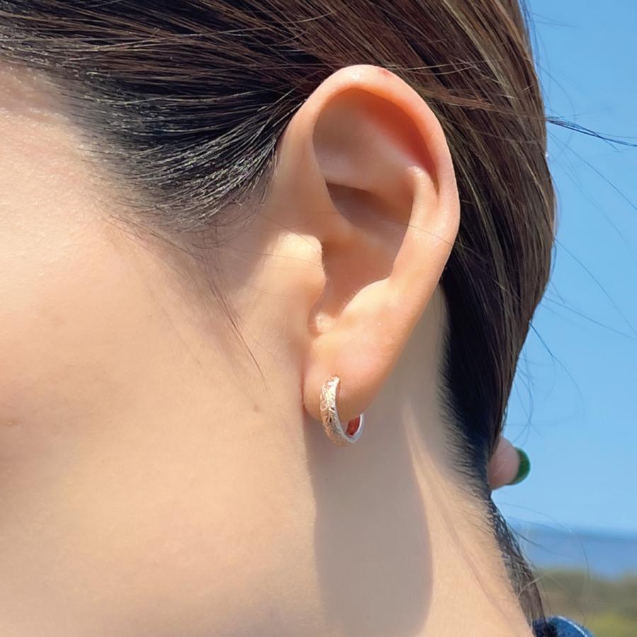 フープピアス ピンクゴールド ハワイアンジュエリー サージカルステンレス製 低金属アレルギー 中折れ式タイプ プルメリア b Gess125pg ピアス アクセサリーカラコンpiena 通販 Yahoo ショッピング