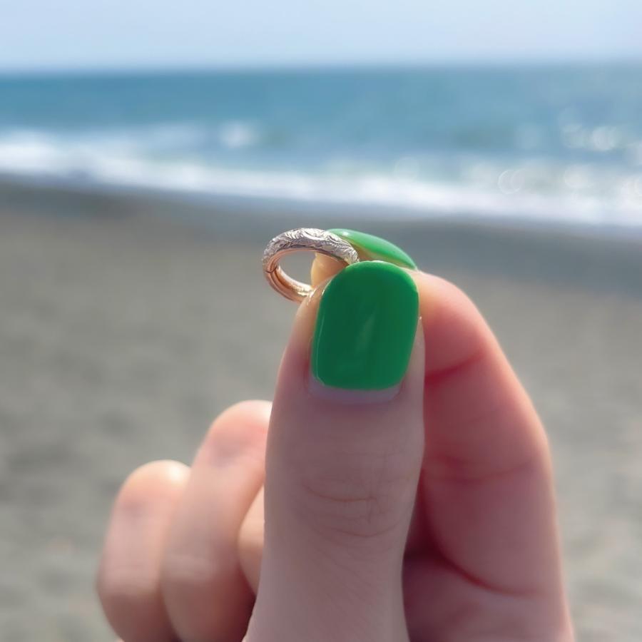 フープピアス ピンクゴールド ハワイアンジュエリー サージカルステンレス製 低金属アレルギー 中折れ式タイプ プルメリア b Gess125pg ピアス アクセサリーカラコンpiena 通販 Yahoo ショッピング