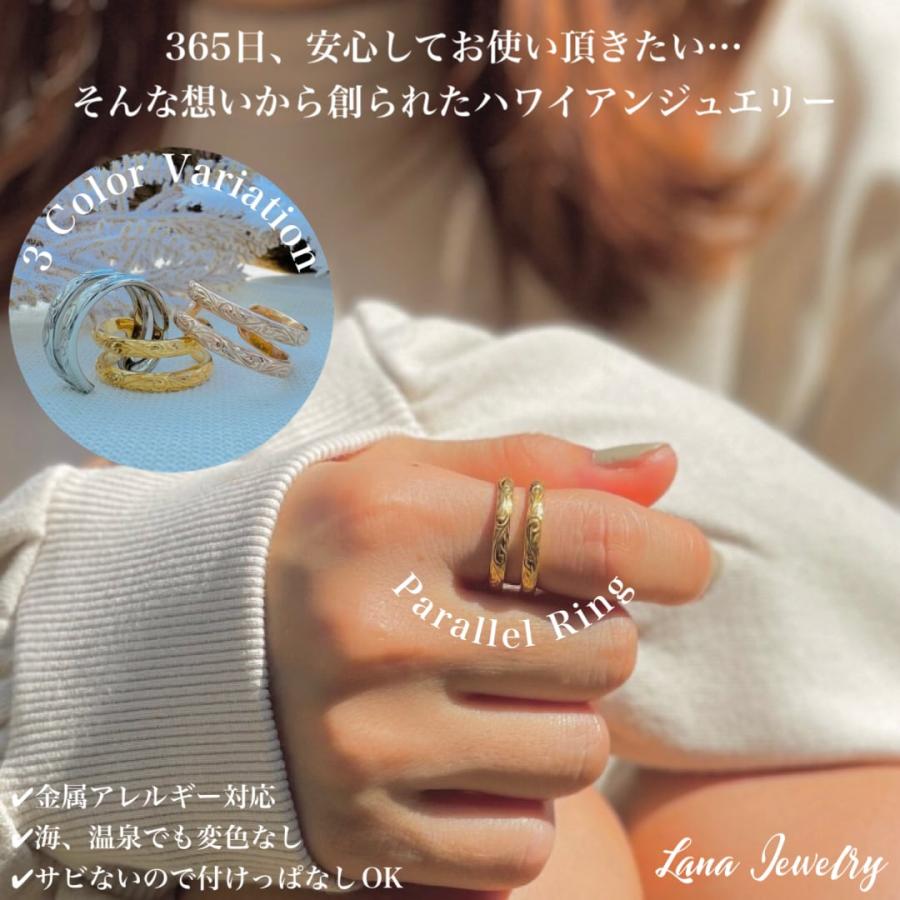 リング レディース メンズ ハワイアンジュエリー サージカルステンレス 