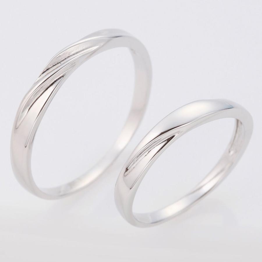 リング シルバー925製 ねじり加工 波 銀製品 シンプル ペア お揃い