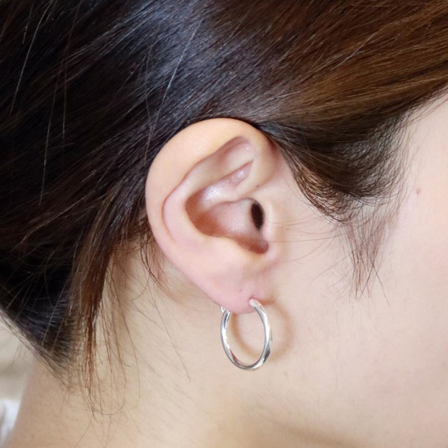 2センチフープピアス シルバー925製 輪っか リング メタル ラウンド