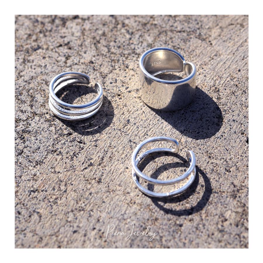 シルバーリング シルバー925 SILVER925 SV925 フリーサイズ ワイド 連