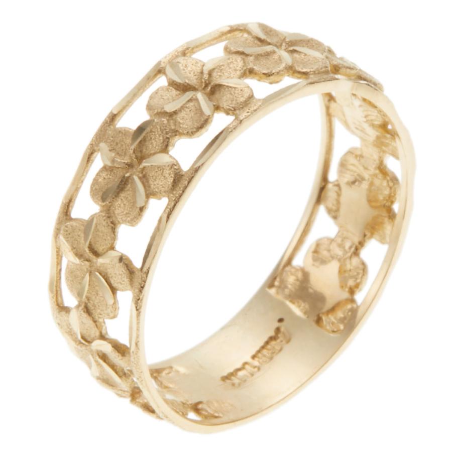 リング K14 14金 ゴールド ハワイアンジュエリー ハワジュ プルメリア