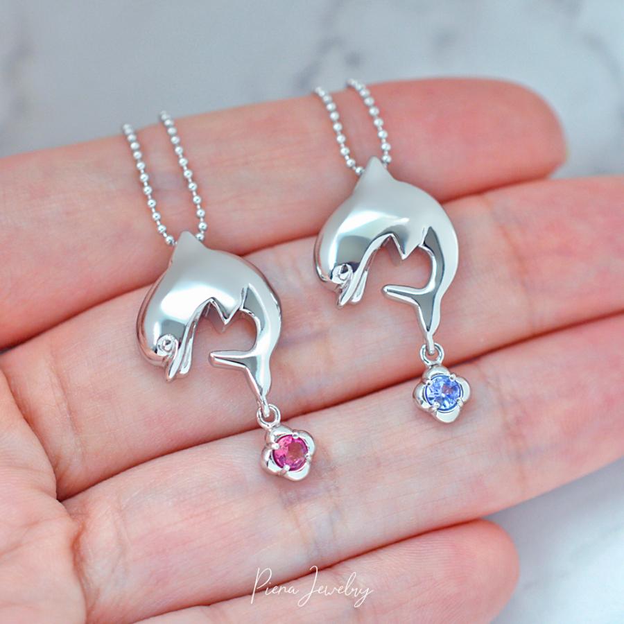 ペンダント シルバー925 プラチナ 仕上げ イルカ ネックレス ペンダント シルバー925 プラチナ 仕上げ イルカ ネックレス
