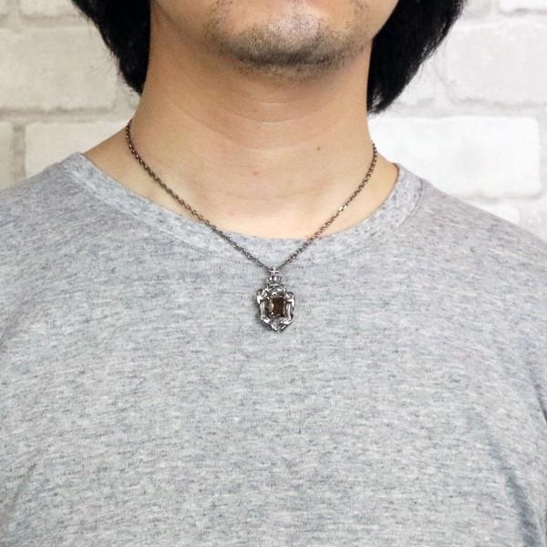 メンズネックレス シルバーアクセサリー ネックレス シルバー925 王冠 