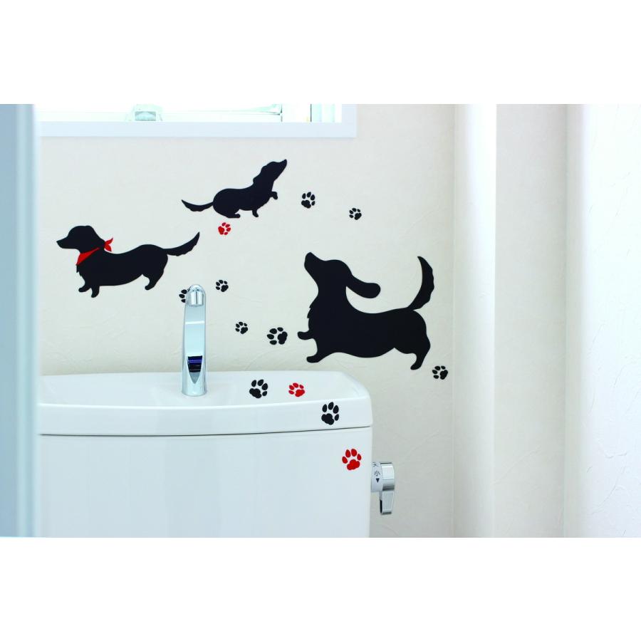 ウォールステッカー 消臭 抗菌 貼ってはがせる ダックスフント シール 犬 喜ぶいぬ 犬の足跡 黒 Has Dws 181 ピアス アクセサリーカラコンpiena 通販 Yahoo ショッピング