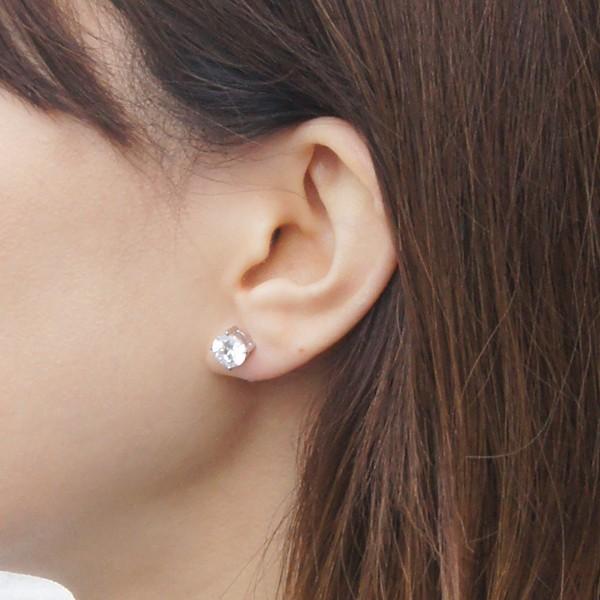 ピアス スーパーキュービックジルコニア シルバー925 : ピアス
