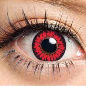 高価値 マンスリー 一ヶ月用 ワイルドレッド Dia14mm 度あり 赤 カラコン ドクターカラコン 片目分 コンタクトレンズ ケア用品 Pafootballnews Com