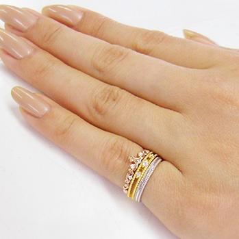 ティアラ 3連ピンキーリング ファッション雑誌掲載 芸能人着用で話題のブランド Me Lu 95 0184 ピアス アクセサリーカラコンpiena 通販 Yahoo ショッピング