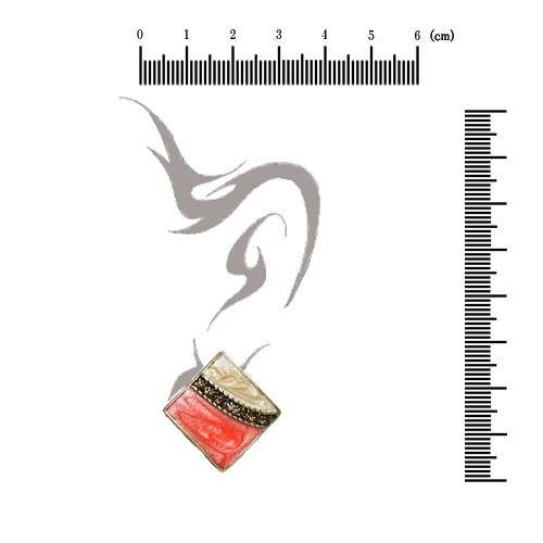 鮮やなカラーと不思議な模様が魅力のnapaイヤリング 渋谷 銀座で大人気ブランド Napa 納期2 8週間程度 高級素材使用ブランド