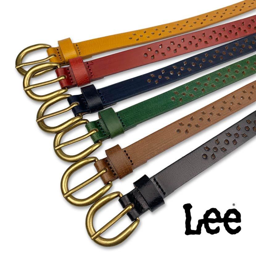 ベルト メンズ 春夏秋冬 パンチングデザイン 幅2cm タイト 細身 牛革 無地 全6色 Lee Ns ピアス アクセサリーカラコンpiena 通販 Yahoo ショッピング