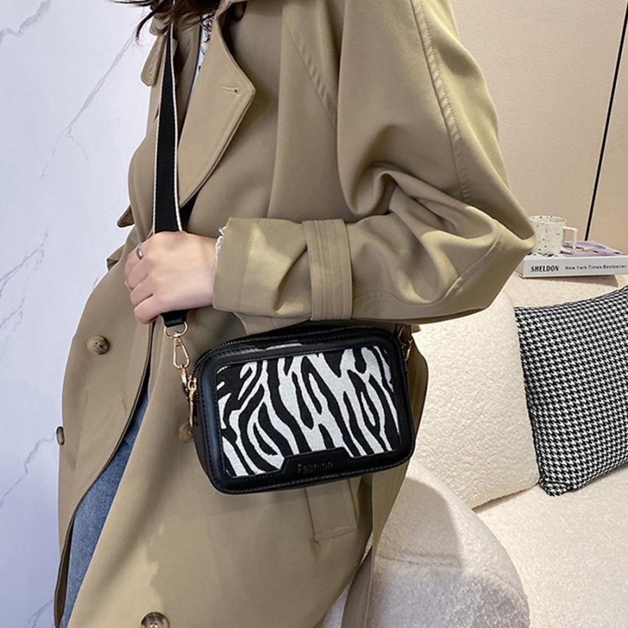 ショルダーバッグ レディース 春夏秋冬 ミニ スクエア ジップ 合皮