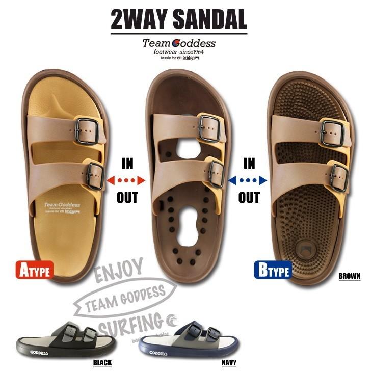 2wayサンダル メンズ 春夏 2種類のフッドベッド コンフォート Pvc Goddess 軽量 黒 Ns ピアス アクセサリーカラコンpiena 通販 Yahoo ショッピング