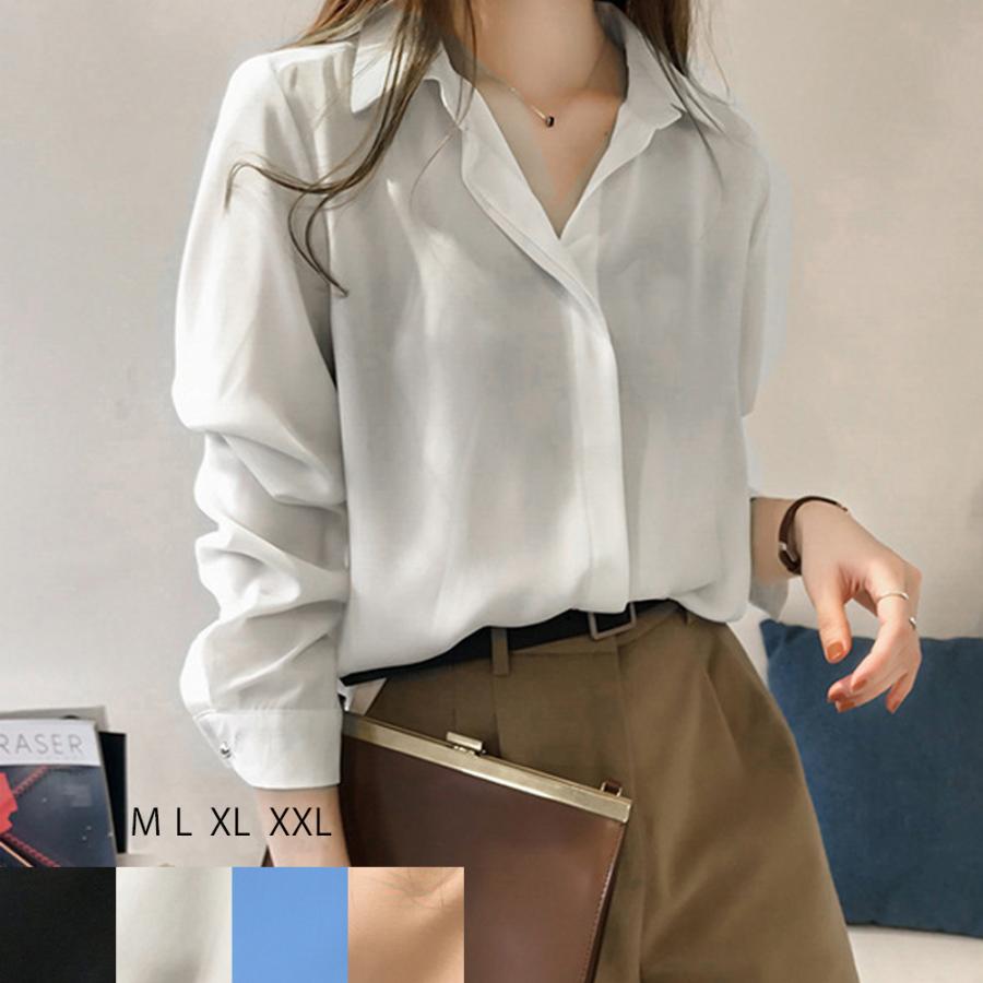 シャツブラウス レディース 春夏秋 襟付き Vネック 長袖 プルオーバー ポリエステル Ns 81kaisl 001 ピアス アクセサリーカラコンpiena 通販 Yahoo ショッピング