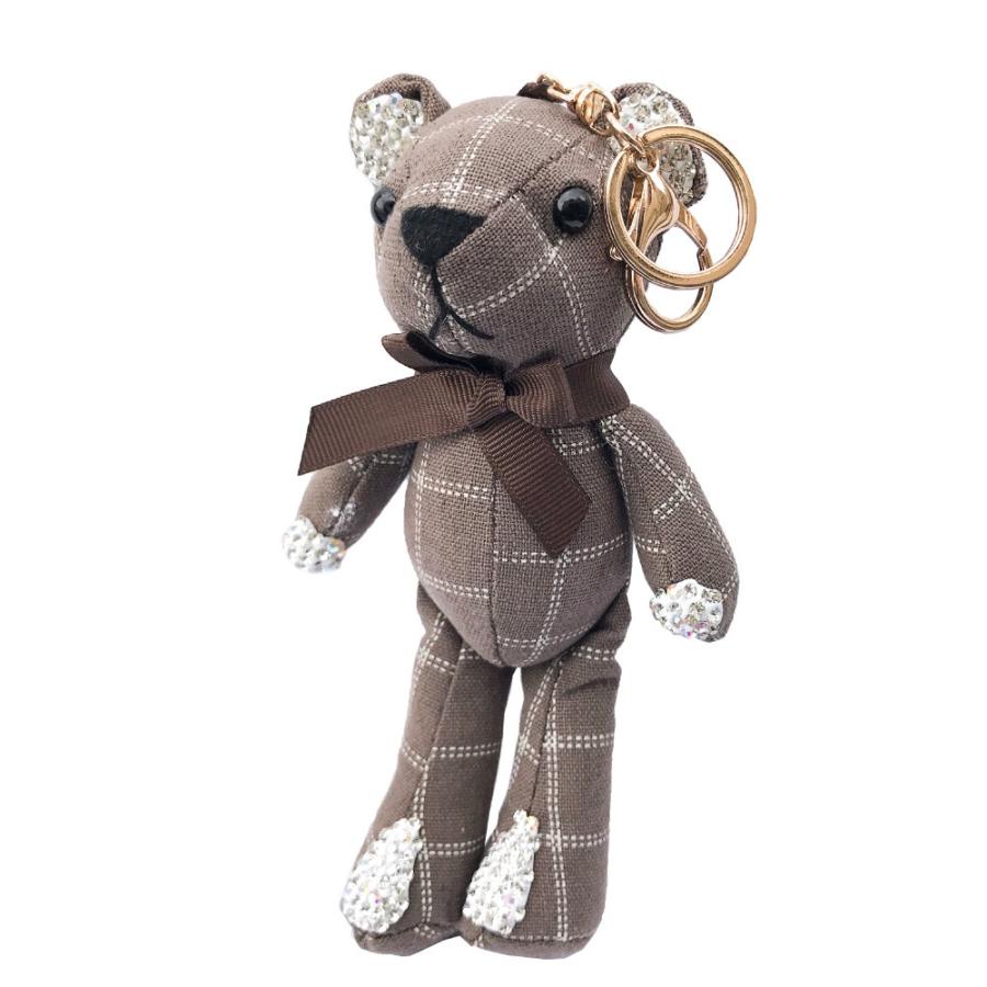 キーホルダー レディース テディベア バッグチャーム ぬいぐるみ 熊 クマ りぼん 大振り 大きい チェック Oku Kuma002 ピアス アクセサリーカラコンpiena 通販 Yahoo ショッピング