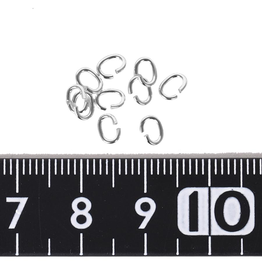 シルバー925 楕円カン Cカン 0.8mmX3.7mmx5.0mm 10個 手作り 接続