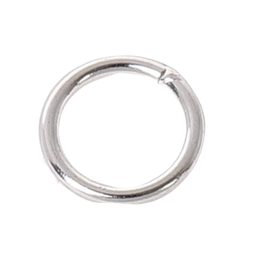 シルバー925 丸カン ロウ付け済み 0.89x7.0mm 10個 接続パーツ 金属