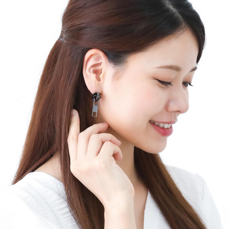 ピアス 日本製 チタン製ポスト ファスナー ジッパー ジップ 四角 ピアス 日本製 チタン製ポスト ファスナー ジッパー ジップ 四角