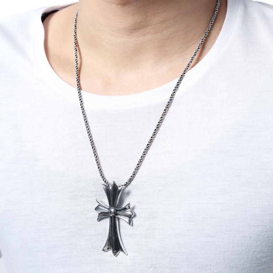 ペンダントネックレス クロス 十字架 シルバー925製 シンプル クール