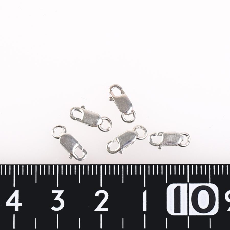 ロブスターフック シルバー925製 パーツ 5個セット Sサイズ 8mm