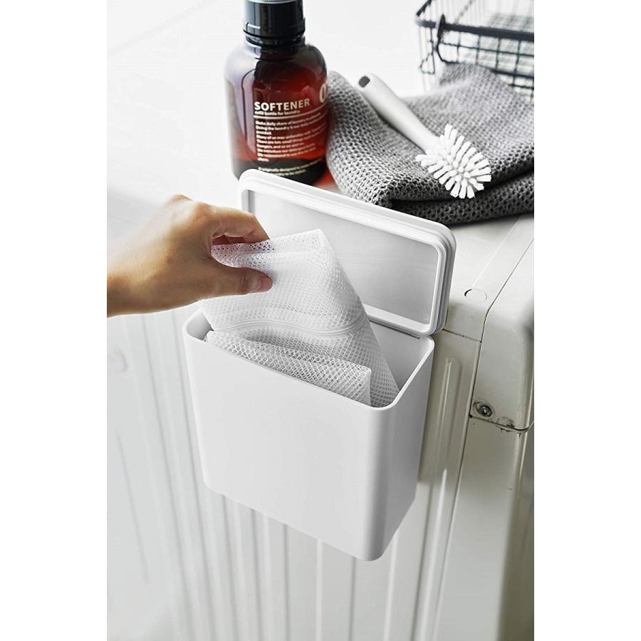 ランドリー収納 ホワイト ブラック タワー マグネット 洗濯機横 ボックス フタ付き ラック Ya ピアス アクセサリーカラコンpiena 通販 Yahoo ショッピング